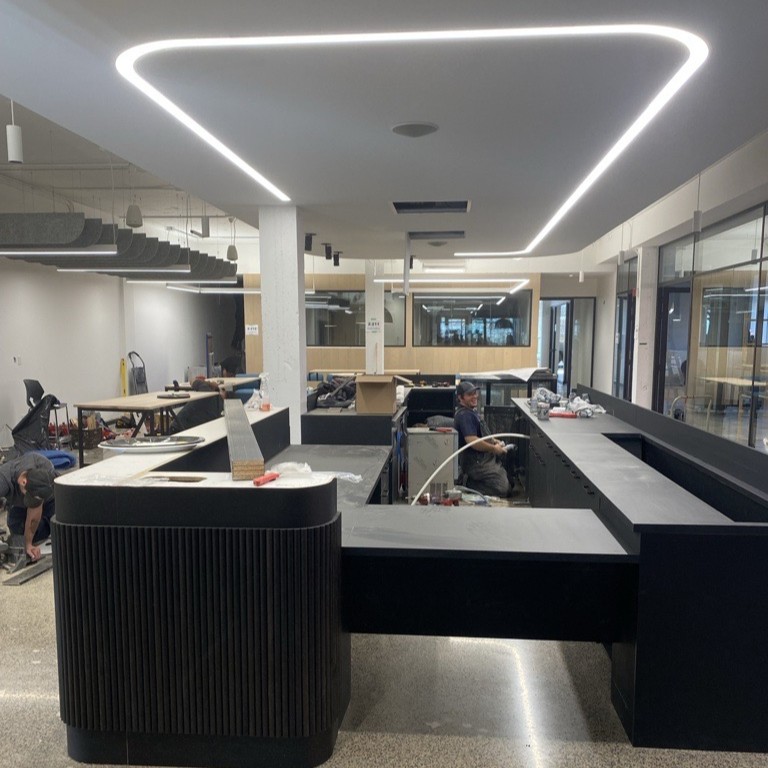 Travaux d'aménagement du bar de Macogep