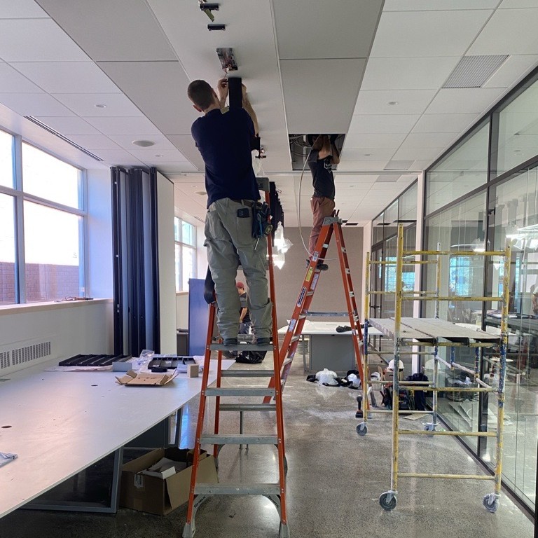 Travaux d'aménagement des bureaux de Macogep